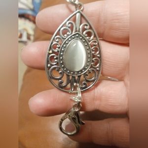 Necklace ID holder, Silver
